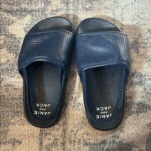 Janie and Jack Navy Slides